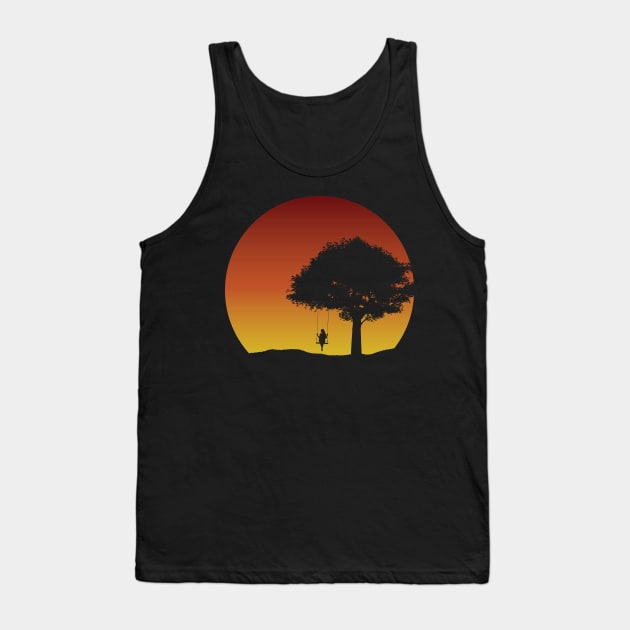 Sunset swing Tank Top by COLeRIC